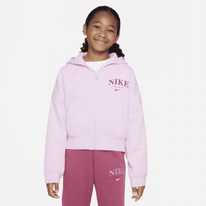 Nike Sweat Trend FLC FZ Rose - Taille S