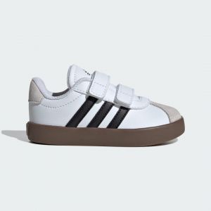 Adidas Chaussures VL Court 2.0 blanc beige noir bébé - 23.5