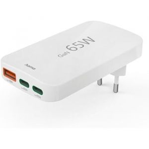 Hama Chargeur Rapide - 65w - 2 Usb-C - 1 Usb-A - Power Delivery - Quick Charge