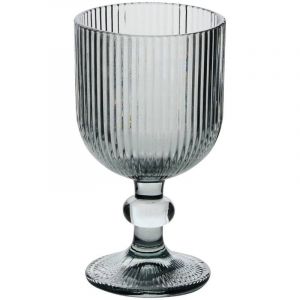 Atmosphera Verre &agrave; vin Ema gris D7,9xH14,3cm cr&eacute;ateur d'int&eacute;rieur