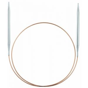 Addi 61596 Aiguille &Agrave; Tricoter Circulaire, Aluminium, Argent/Or, 60 cm de Longueur x 12 mm d'&eacute;paisseur