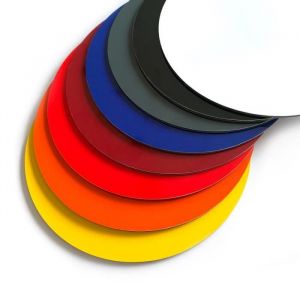 Panneau Composite Aluminium Couleur 3 mm Rond BlancDiamètre 200 mm Diamètre 200 mm