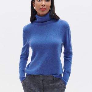 CAROLL UJ015-DYLANB Cachemire Pull-Over, Majorelle, L Femme