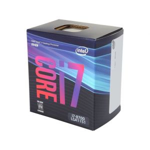 Intel Processeur d'ordinateur de bureau Core i7-8700 Coffee Lake i7 8e generation, 6 coeurs jusqu'a 4,6 GHz LGA 1151 (serie 300) 65 W UHD Graphics 630