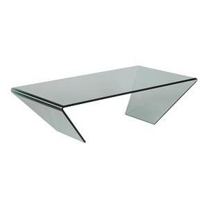 Table basse rectangulaire 120x65x36cm GLASS