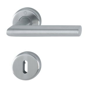 Hoppe Garniture de porte Utrech - Inox - Cl&eacute; L - 3940680