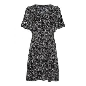 Vero Moda Bestseller A/S Vmalba SS Robe Courte WVN Noos, Noir/AOP : Joey Dot, XL Femme