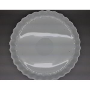 Pillivuyt Moule à tarte rond blanc 26,5cm en porcelaine - Collection Générale
