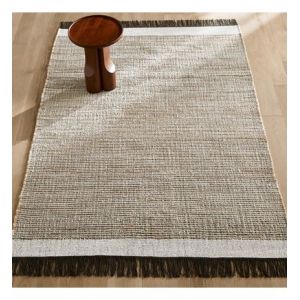 Tapis jute laine et coton, tissé plat, Siptah
