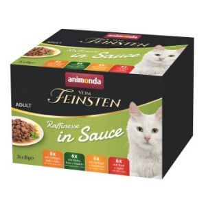 Lot mixte animonda vom Feinsten Adult Raffinesse en sauce - 24 x 85 g