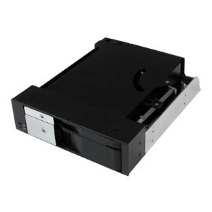 StarTech.com HSB2535SATBK - Rack SATA / SAS sans tiroir pour 2 disques 2,5" et 3,5" dans baie 5,25" avec ventilateur