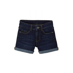 Image de Vertbaudet Short en Jean Fille avec Revers Denim Brut 8A