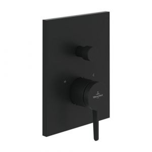 Mitigeur m&eacute;canique encastr&eacute; avec inverseur VILLEROY ET BOCH Conum Matt Black