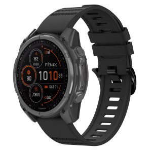 Imoshion QuickFit Bracelet en silicone Stripe Garmin Watch | Fixation 22 mm - Noir