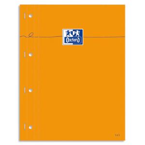 Oxford Lot de  5 blocs agrafé côté perforé (23 x 29,7 cm)