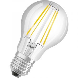 Image de Ledvance Ampoule led à économie d'énergie ultra efficace, ampoule filament en verre avec culot E27, blanc chaud (3000K), 4 watts, remplace les ampoules