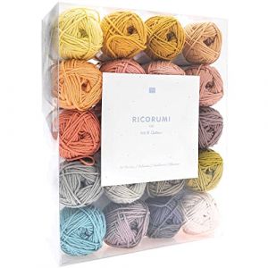 Rico Design Kit Nouveaux Coloris 20 Pelotes De Coton Ricorumi Dk Multicolore