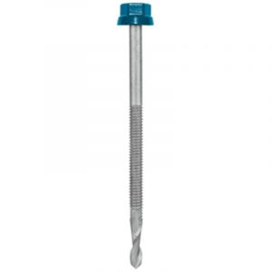 Etanco Vis autoperceuse Zacrospiral - Ø 6.3x110 mm - Tête hexagonale 12 - Sachet de 100 - Ral 7016 - 551920236
