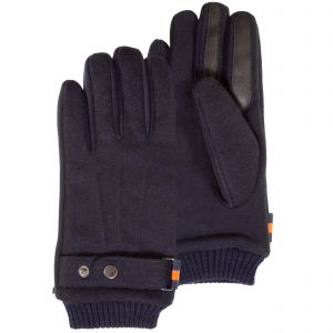 Isotoner Gants tactiles en tissu lainé, doublés imitation fourrure