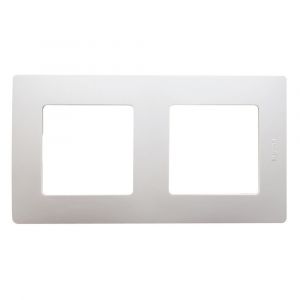 Image de Legrand PLAQUE DOUBLE 71 IVOIRE NILOE 665012