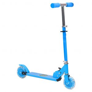 Image de VidaXL Scooter 2 roues d'enfants et guidon réglable en aluminium Bleu