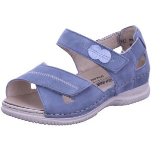 Rieker Femme V7474 Sandale, Bleu, 38 EU