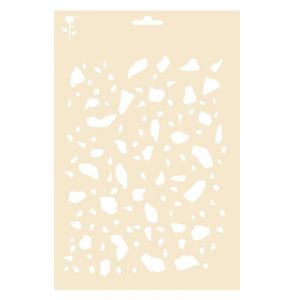 Pochoir motif Terrazzo A4 Graine Créative