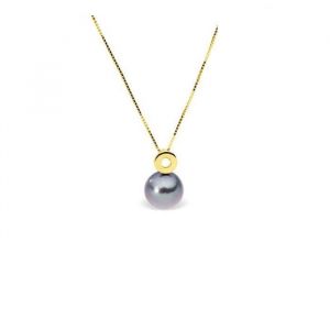 Image de Blue Pearls Collier Pendentif Femme en Or Jaune 375-1000 et Perle de Tahiti 4704