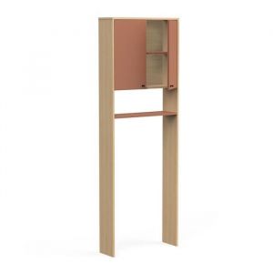 Demeyere Meuble dessus WC 2 portes 1 tablette abricot Elisa - Abricot