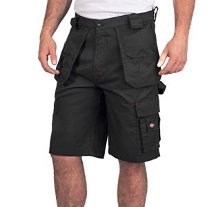 Lee Cooper Pour des hommes Holster Pocket & Multi Tool Pocket Cargo sécurité au travail Shorts, Le noir, 36" Taille