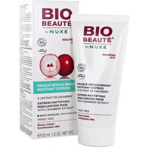 Image de Bio Beauté (by Nuxe) Masque rééquilibrant matifiant express à l'extrait de cranberry