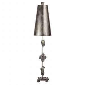 Elstead Flambeau Lampe Fragment Argenté 1x60W E27