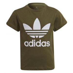 Adidas Originals T-shirt à Manches Courtes Trefoil 110 cm Focus Olive / White 2