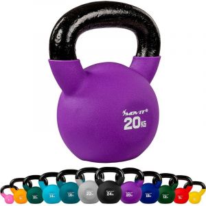 Kettlebell en fonte néoprène poids au choix de 2kg à 24kg MOVIT Poids : 20kg