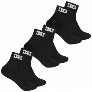 DC Shoes Quarter Unisexe Chaussettes 3 paires -22 QUARTER noir