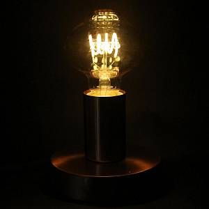 Image de Silamp Ampoule E27 LED Filament Dimmable 4W G80 Lanterne Vintage AMBRE - couleur eclairage : Blanc Chaud 2300K - 3500K