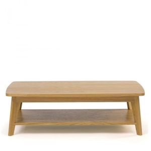 Woodman KENSAL - Table basse 2 plateaux bois - Bois massif