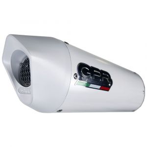 Gpr Exhaust Systems Silencieux Albus Evo4 Slip On V-strom Dl 1000 17-19 Euro 4 Homologated One Size Glossy White / White