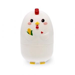 Legami Cuiseur à micro-ondes Poule Egg-cellent !, pour cuire les œufs en quelques minutes, utilisable au micro-ondes, lavable au lave-vaisselle, 7 x 10,2 cm, Blanc