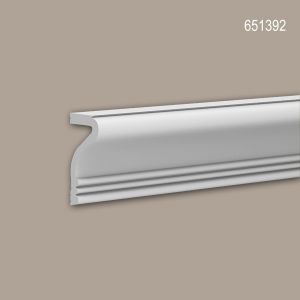 Cimaise Profhome 651392 Frise Moulure en stuc Moulure d&eacute;corative style N&eacute;o-Classicisme blanc 2 m