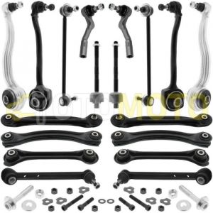 Kit bras de suspension avant et arrière compatible MERCEDES CLK A209 C209 W209 composé de 11 pièces