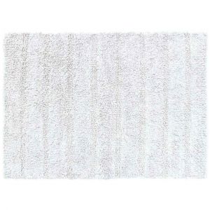 Image de Homemaison Tapis de Bain en Coton Uni Blanc 50 x 70 cm