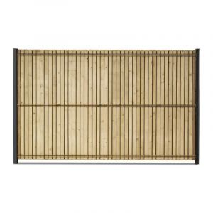 Easycloture - Kit d'occultation lattes bois pour panneau rigide maille 55 H1m23 x 2m50 ep 8mm - Bois