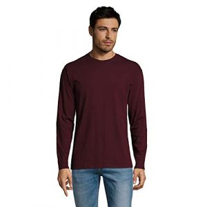 Sol's SOLS Monarch - T-shirt à manches longues - Homme (2XL) (Rouge sang) - UTPC313