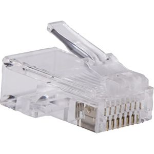 Image de Rs pro Connecteur RJ45 Mâle, Non blindé Montage sur câble Droit (Prix pour Paquet de 100 )