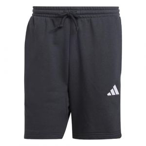 Adidas Homme Essential Three Stripes French Terry Short, Black/White, L