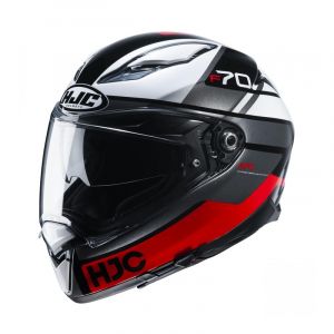 HJC Casque F70 Tino Noir Blanc Rouge - Couleur Noir - Taille XS