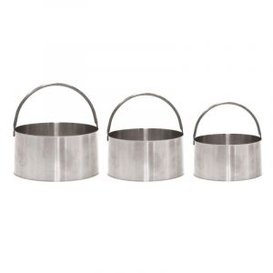 Lot de 3 Emporte Pièces Inox "Rond" 8cm Argent Prix