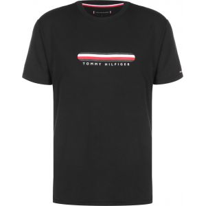 Image de Tommy Hilfiger T-shirt confort à logo drapeau - Noir