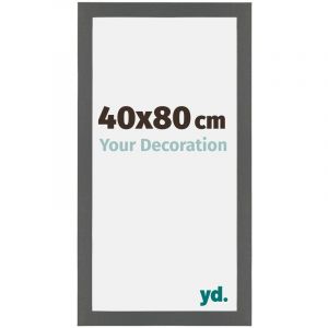 Your Decoration - 40x80 cm - Cadres Photo en mdf Avec Verre acrylique - Anti-Reflet - Excellente Qualité - Anthracite - Cadre Decoration Murale